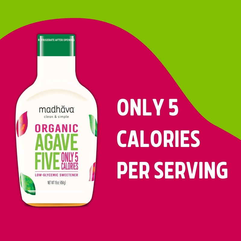 Madhava Organic Agave Five Low-Glycemic Sweetener - Image 5